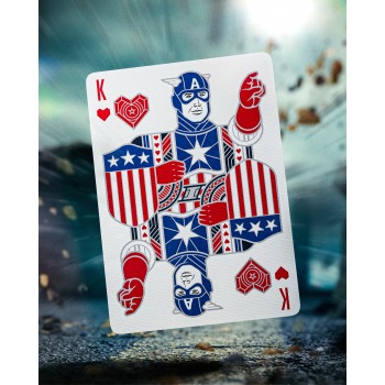 Captain America žaidimo kortos Theory11